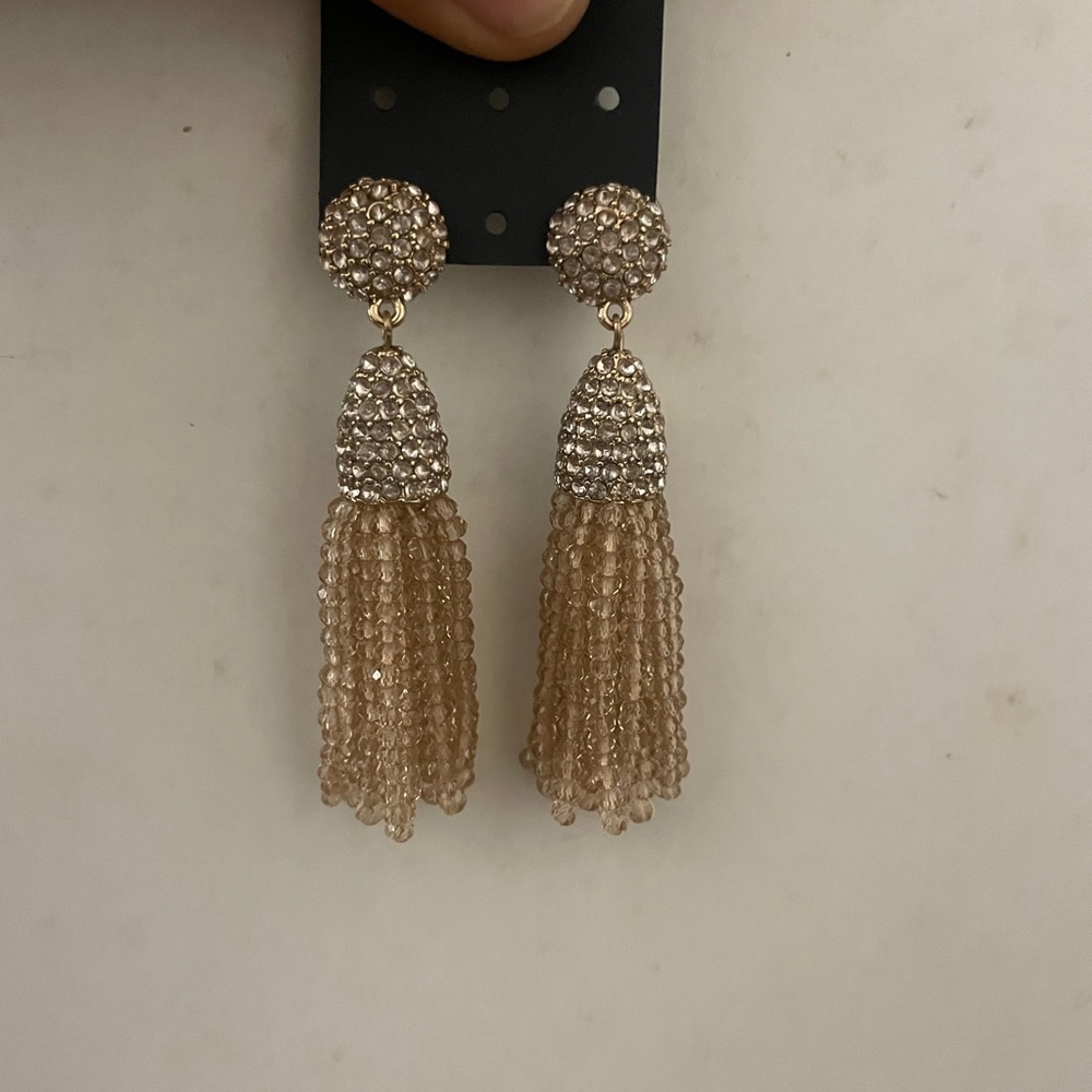 Chic Gold Tassel Earrings